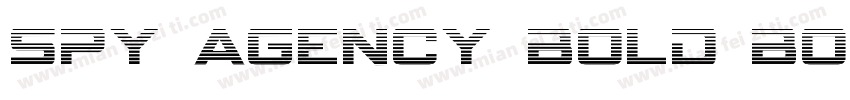Spy Agency Bold Bold字体转换